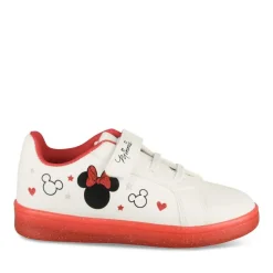 Baskets BLANC Fille Motif Paillettes Scratch