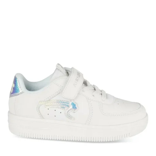 Baskets BLANC Fille Motif Uni Lacets