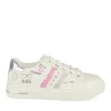 Baskets BLANC Fille Motif Paillettes Lacets