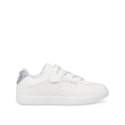Baskets BLANC Fille Motif Paillettes Scratch