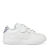 Baskets BLANC Fille Motif Uni Scratch