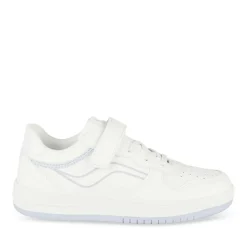 Baskets BLANC Fille Motif Uni Lacets