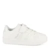 Baskets BLANC Fille Motif Uni Scratch