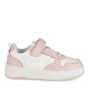 Baskets BLANC Fille Motif Uni Scratch