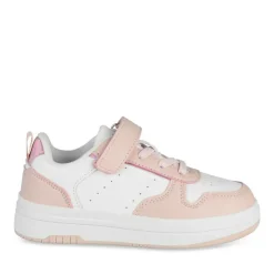 Baskets BLANC Fille Motif Uni Scratch