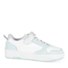 Baskets BLANC Fille Motif Uni Scratch