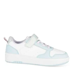 Baskets BLANC Fille Motif Uni Scratch
