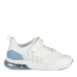 Baskets BLANC Fille Motif Uni Scratch