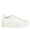 Baskets BLANC Fille Motif Uni Lacets