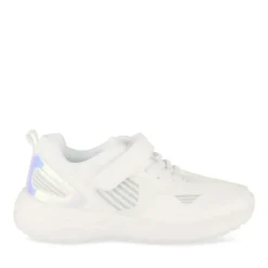 Baskets BLANC Fille Motif Uni A Enfiler