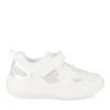 Baskets BLANC Fille Motif Uni Scratch