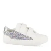 Baskets BLANC Fille Motif Paillettes Scratch