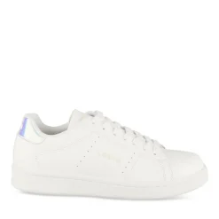 Baskets BLANC Fille Motif Uni Lacets
