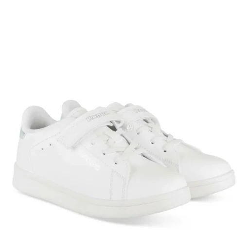 Baskets BLANC Fille Motif Iridescent Scratch