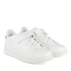 Baskets BLANC Fille Motif Paillettes Scratch