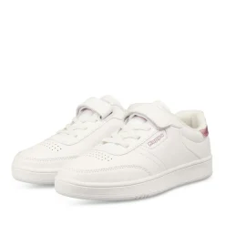 Baskets BLANC Fille Motif Uni