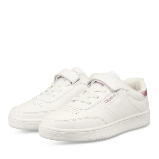 Baskets BLANC Fille Motif Uni