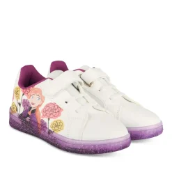 Baskets BLANC Fille Motif Paillettes Scratch