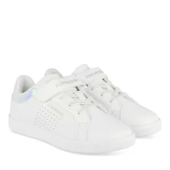 Baskets BLANC Fille Motif Uni Scratch