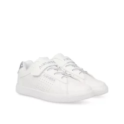 Baskets BLANC Fille Motif Paillettes Scratch