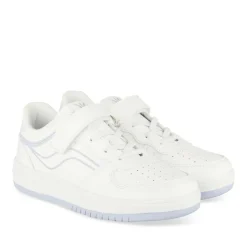 Baskets BLANC Fille Motif Uni Lacets