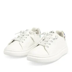 Baskets BLANC Fille Motif Uni Lacets