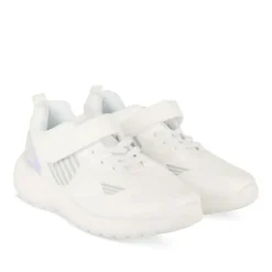 Baskets BLANC Fille Motif Uni A Enfiler