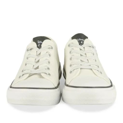 Baskets BLANC Fille Motif Animal Elastique