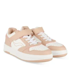 Baskets BLANC Fille Motif Uni Scratch