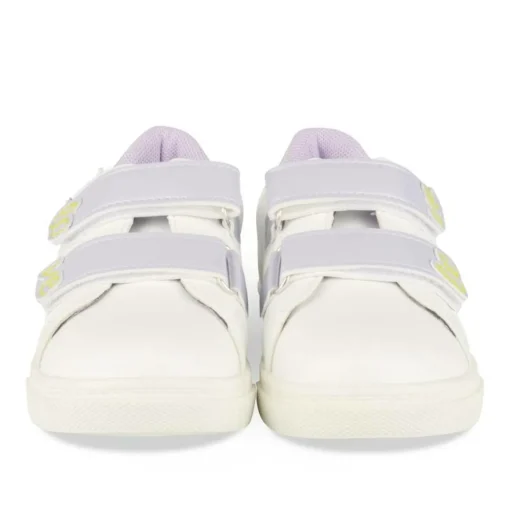 Baskets BLANC Fille Motif Licorne Scratch