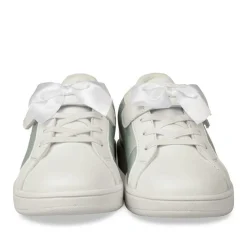 Baskets BLANC Fille Motif Uni Scratch
