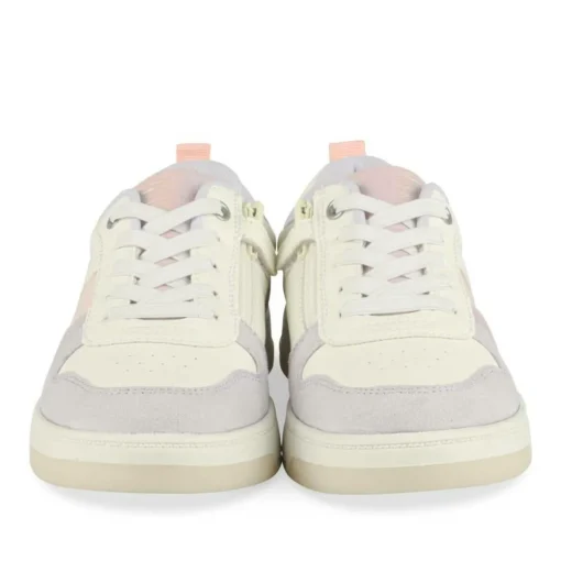Baskets BLANC Fille Motif Iridescent Fermeture éclair