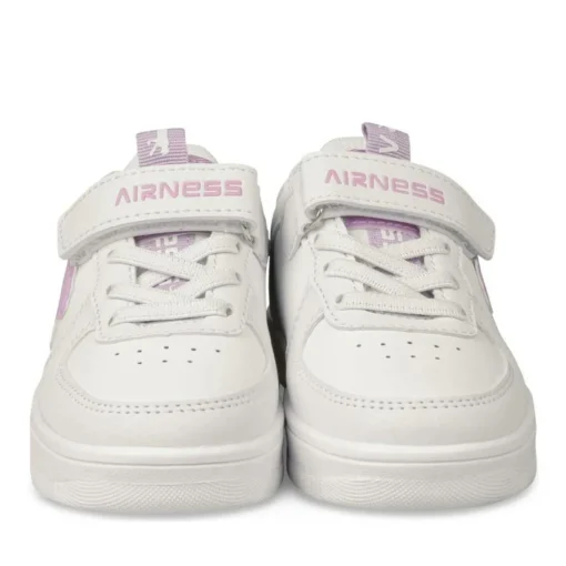 Baskets BLANC Fille Motif Uni Scratch