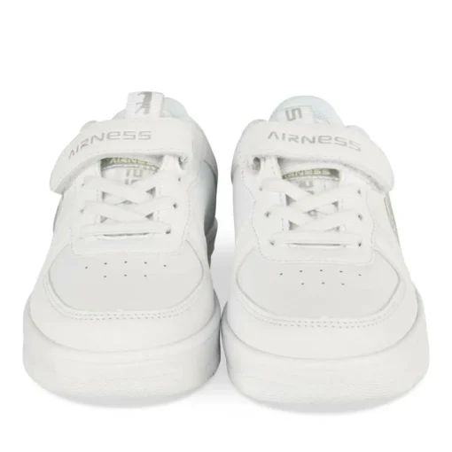 Baskets BLANC Fille Motif Uni Lacets