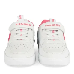 Baskets BLANC Fille Motif Uni Scratch