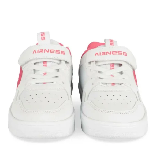 Baskets BLANC Fille Motif Uni Scratch
