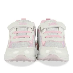 Baskets BLANC Fille Motif Uni Scratch