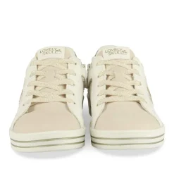 Baskets BLANC Fille Motif Paillettes Lacets