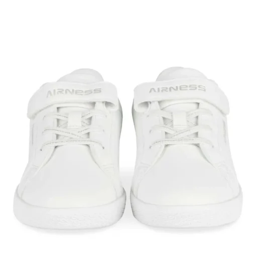Baskets BLANC Fille Motif Uni Scratch