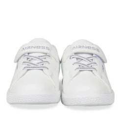Baskets BLANC Fille Motif Uni Scratch