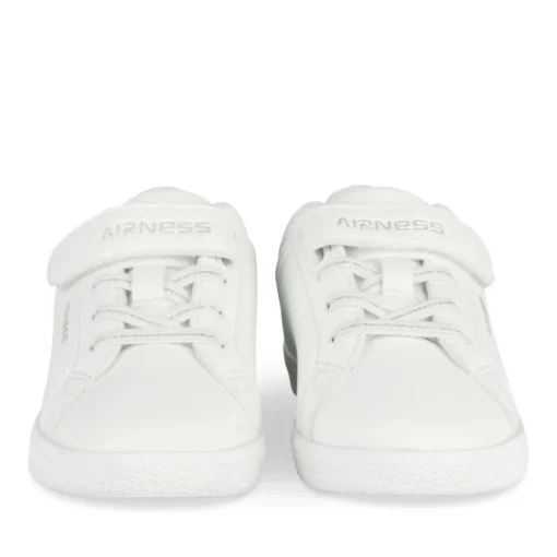 Baskets BLANC Fille Motif Uni Scratch