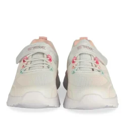 Baskets BLANC Fille Motif Paillettes Scratch