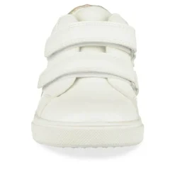 Baskets BLANC Fille Motif Coeurs Scratch