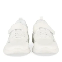 Baskets BLANC Fille Motif Uni Scratch