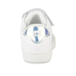 Baskets BLANC Fille Motif Iridescent Scratch