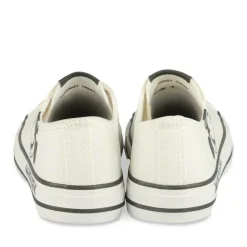 Baskets BLANC Fille Motif Animal Elastique