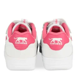 Baskets BLANC Fille Motif Uni Scratch