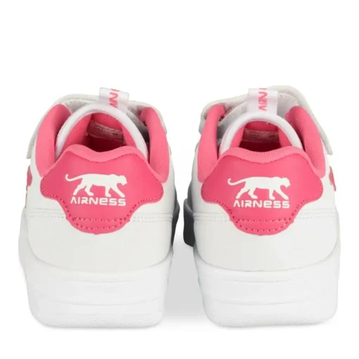 Baskets BLANC Fille Motif Uni Scratch