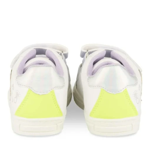 Baskets BLANC Fille Motif Licorne Scratch