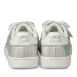 Baskets BLANC Fille Motif Uni Scratch